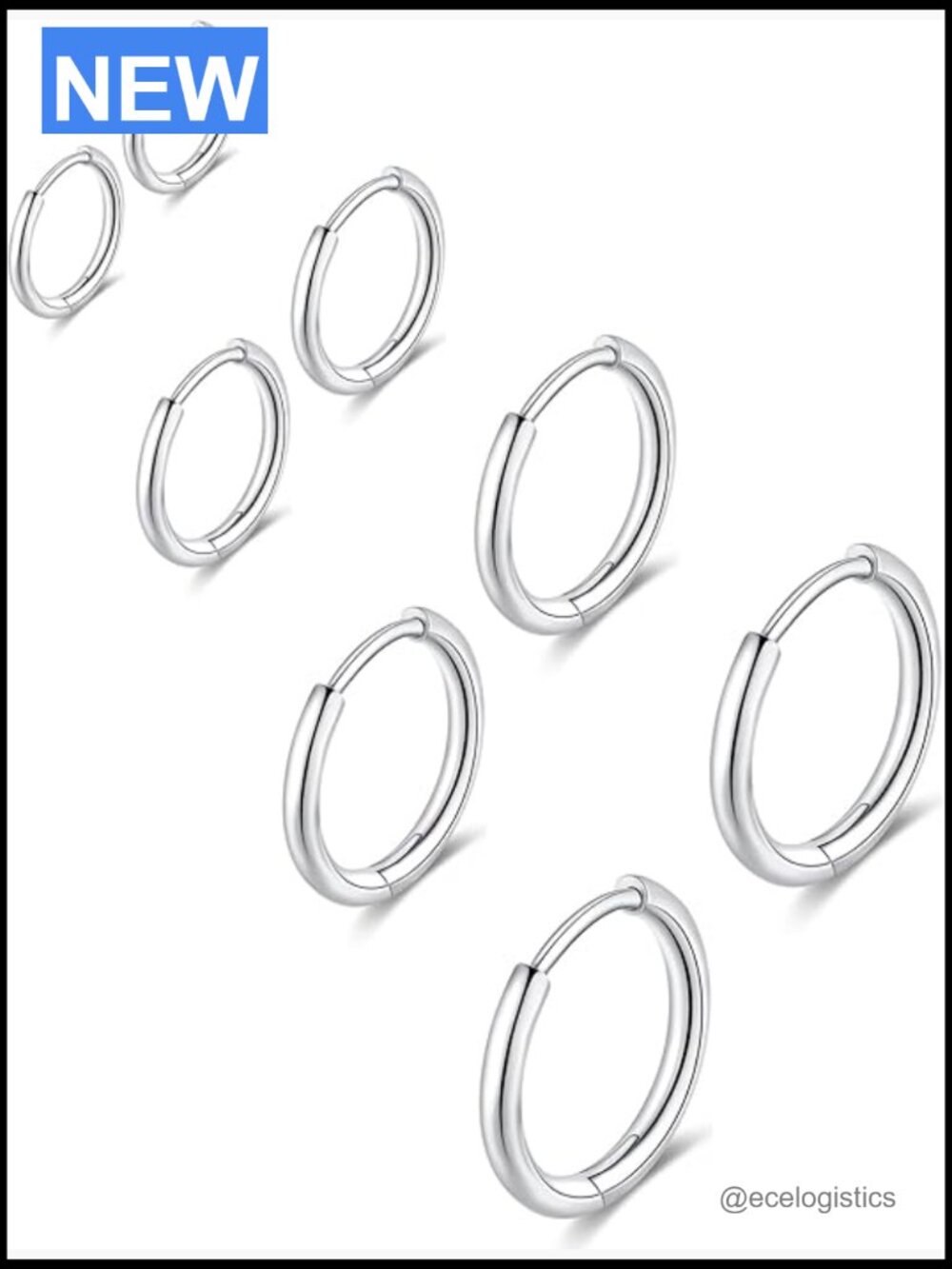 316L Surgical Steel Huggie Hoop Earrings Hypoallergenic Cartilage Helix Lobes